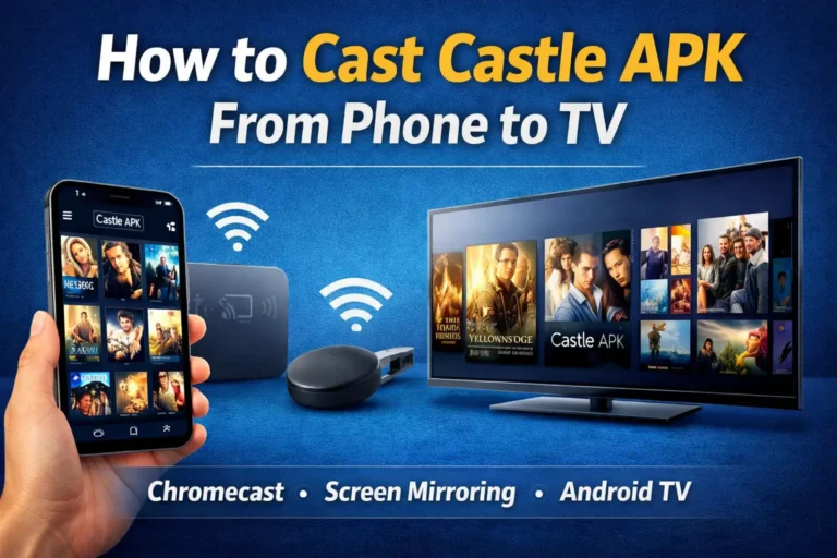 How to cast Castle APK from Android phone to smart TV using Chromecast