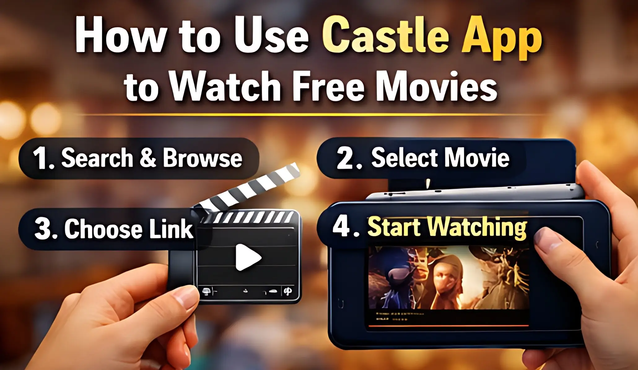 How to use Castle App to watch free movies step by step streaming guide